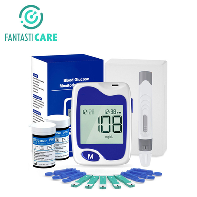 Plastic Rapid Test Blood Glucose Monitor Kit Glucometer Test Strips Sugar Monitor For Diabetes